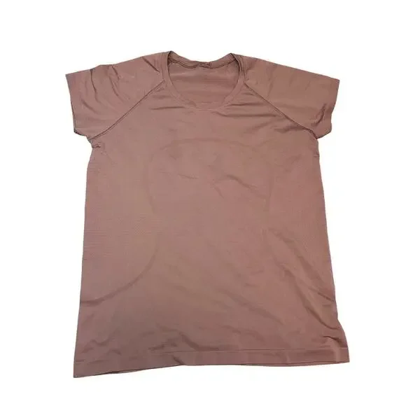 Lululemon Swiftly Tech Short-Sleeve 2.0 Shirt MAUVE Size 16 - Picture 3 of 4